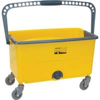 Seau et essoreuse pour vadrouille en microfibres, Passoire, 11 gal. US (44 pintes), Jaune Equipment World
