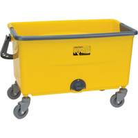 Seau et essoreuse pour vadrouille en microfibres, Passoire, 11 gal. US (44 pintes), Jaune Equipment World
