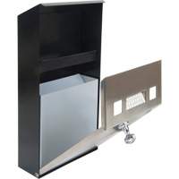 Smoking Receptacle, Wall-Mount, Stainless Steel, 1 Litre Capacity, 11-4/5" Height Equipment World