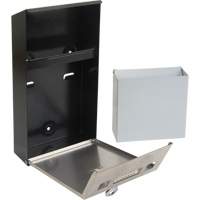 Smoking Receptacle, Wall-Mount, Stainless Steel, 1 Litre Capacity, 11-4/5" Height Equipment World