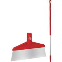 Grattoir &agrave; plancher avec manche, Rouge, 9-3/5" la x 55-9/10" lo Equipment World