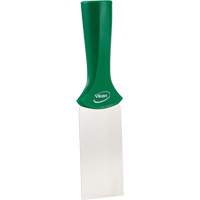 Handle-Mounted Stainless Steel Scraper, Green, 2" W x 8" L Equipment World
