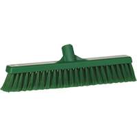 Fine Particle Push Broom, Fine/Split Bristles, 16-1/4", Polypropylene, Green Equipment World