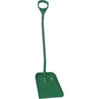 Ergonomic Large Blade Shovel, 51" Length, Plastic, Green Equipment World