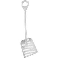 Ergonomic Large Sieve Shovel, 45" Length, Plastic, White Equipment World