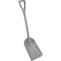 One-Piece Metal Detectable Shovel, 10" x 14" Blade, 37-1/2" Length, Plastic, Grey Equipment World