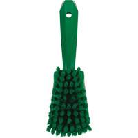 Brosse &agrave; r&eacute;curer avec manche court, Soies Doux, Longueur de 10-1/2", Vert Equipment World