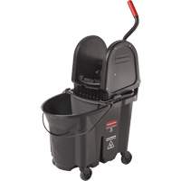 Wavebrake&reg; Bucket & Wringer, Down Press, 8.75 US Gal.(35 Quart), Black Equipment World