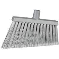 Angle Head Broom, Stiff/Split Bristles, 11-2/5", Polyester/Polypropylene/PVC/Synthetic, Grey JP827 | Equipment World