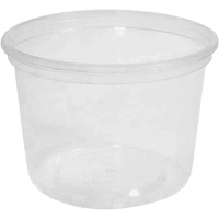 Contenant &agrave; charcuterie transparent sans couvercle MicroGourmet 16 oz, Plastique, Ronde Equipment World