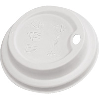 Compostable White Dome Sip Lids JP932 | Equipment World