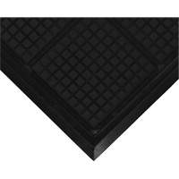Hog Heaven&reg; Workstation Mat, Corrugated, 3-3/5' x 3-3/5' x 3/4", Black, Nitrile Equipment World
