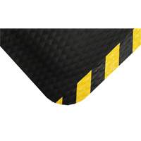 Tapis Hog Heaven, Losange, 4-4/5' x 8' x 5/8", Noir/Jaune, Nitrile Equipment World