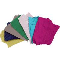 Recycled Material Wiping Rags, Cotton, Mix Colours, 10 lbs. Equipment World