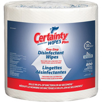 Plus Disinfectant Wipes, 7-9/10" x 5-9/10", 800 Count Equipment World