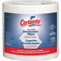 Plus Disinfectant Wipes, 8" x 6", 1200 Count Equipment World