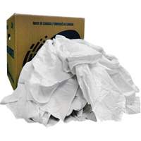 Recycled Wiping Rags, Cotton, White, 10 lbs. Equipment World