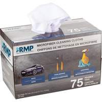 Washable Cleaning Cloths, Microfibre, White Equipment World