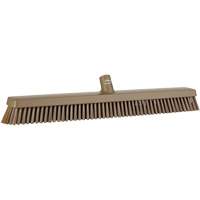 Heavy-Duty Push Broom, Fine/Stiff Bristles, 24", Brown JQ217 | Equipment World