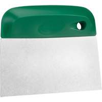 Flexible Stainless Steel Dough Cutter/Scraper, Green, 4-1/2" W x 5-3/4" L Equipment World