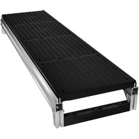 FOUNDATION Smooth Modular Aluminum Work Platform Kit, 18" W x 72" D, 400 lbs. Capacity, All-Welded Equipment World