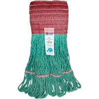 Wide-Band Mop Head, Antimicrobial/Floor Finishing/Specialty, Cotton/Rayon/Synthetic, Loop Style Equipment World