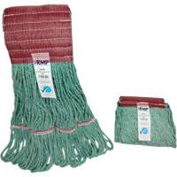 Wide-Band Mop Head, Antimicrobial/Floor Finishing/Specialty, Cotton/Rayon/Synthetic, Loop Style Equipment World