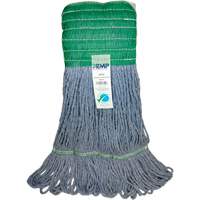 Wide-Band Mop Head, Antimicrobial/Floor Finishing/Specialty, Cotton/Rayon/Synthetic, Loop Style Equipment World