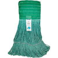 Wide-Band Mop Head, Antimicrobial/Floor Finishing/Specialty, Cotton/Rayon/Synthetic, Loop Style Equipment World