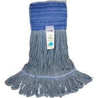 Wide-Band Mop Head, Antimicrobial/Floor Finishing/Specialty, Cotton/Rayon/Synthetic, Loop Style Equipment World