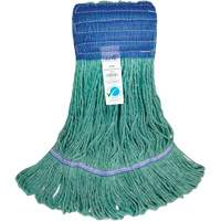 Wide-Band Mop Head, Antimicrobial/Floor Finishing/Specialty, Cotton/Rayon/Synthetic, Loop Style Equipment World