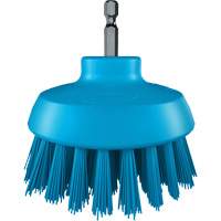 HyDrive Round Drill Brush, Extra Stiff Bristles, 3-1/10" Long, Blue Equipment World