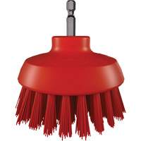 HyDrive Round Drill Brush, Extra Stiff Bristles, 3-1/10" Long, Red Equipment World