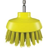 HyDrive Round Drill Brush, Extra Stiff Bristles, 3-1/10" Long, Yellow Equipment World