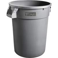 Grey Titan Garbage Container, Plastic, 20 US gal. Equipment World
