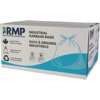 Industrial Garbage Bags, Strong, 30" W x 38" L, 0.9 mils, Blue, 88 L (20 Gal.) Capacity Equipment World