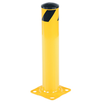 Safety Bollard, Steel, 24" H x 4.5" W, Yellow Equipment World
