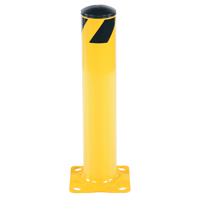 Safety Bollard, Steel, 24" H x 4.5" W, Yellow Equipment World