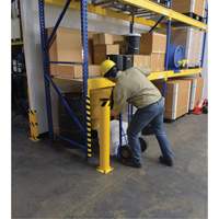 Bollard, Steel, 42" H x 5-1/2" W, Yellow Equipment World