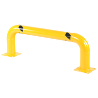 Garde-corps &agrave; profil bas pour rayonnages, 4' la x 1,4' h, Jaune Equipment World