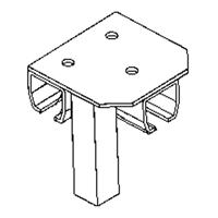 Floor Mount Curtain Partition Connector Equipment World