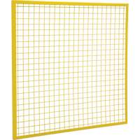 Composantes pour partitions & cloisons grillag&eacute;es - Panneaux, 4' h x 4' la, Jaune Equipment World