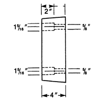 Molded Rubber Dock Guards, Rubber, 13" W x 4" D x 12" H Equipment World