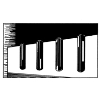 D&eacute;fenses de quai en caoutchouc refoul&eacute;, Caoutchouc, 4-1/2" la x 12" lo x 3-3/4" p Equipment World