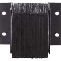 Laminated Dock Bumpers, Horizontal, Rubber, 12" W x 4" D x 10" H Equipment World