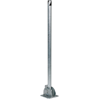 Butoirs repliables, Acier, 42" h x 1-3/4" la, Argent Equipment World