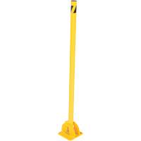 Butoirs repliables, Acier, 42" h x 1-3/4" la, Jaune Equipment World