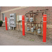 Polyethylene Bollard Covers, 6-5/8" Dia. x 52" L, Red Equipment World