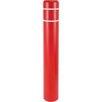Polyethylene Bollard Covers, 4-1/2" Dia. x 52" L, Red Equipment World