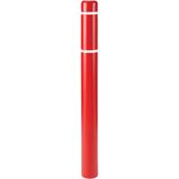 Polyethylene Bollard Covers, 6-5/8" Dia. x 52" L, Red Equipment World